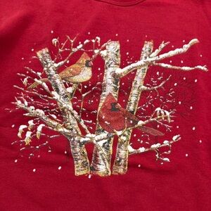 Jerzees Red Sweatshirt with Gold Accents